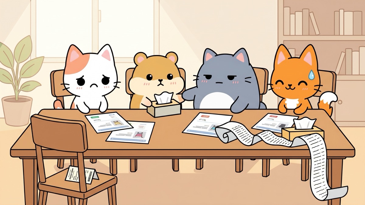 People sharing their impulse buying stories at a support group
